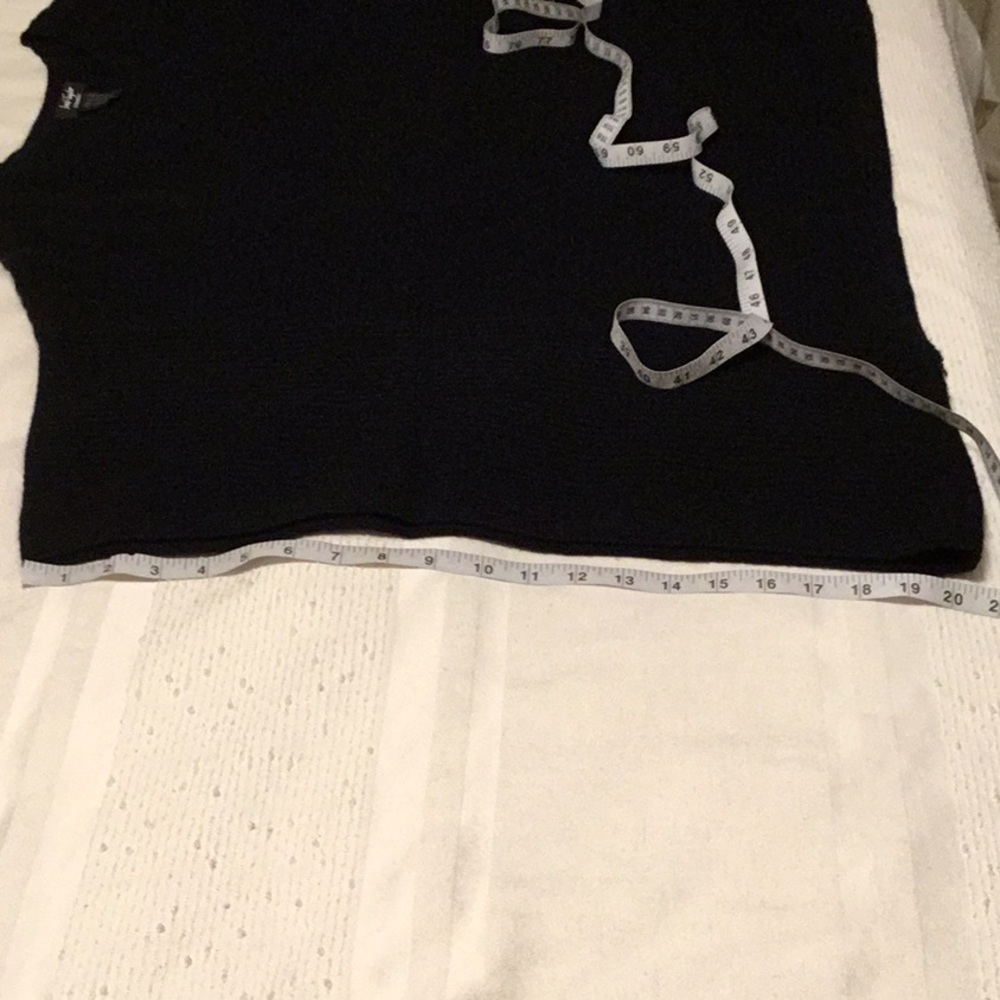 100% cashmere black poncho size S Lord & Taylor - Picture 10 of 12